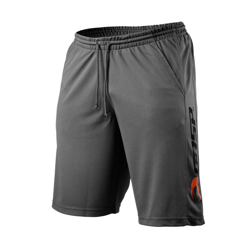 Sjekke US Mesh Training Shorts, grey, GASP hos SportGymButikken.no