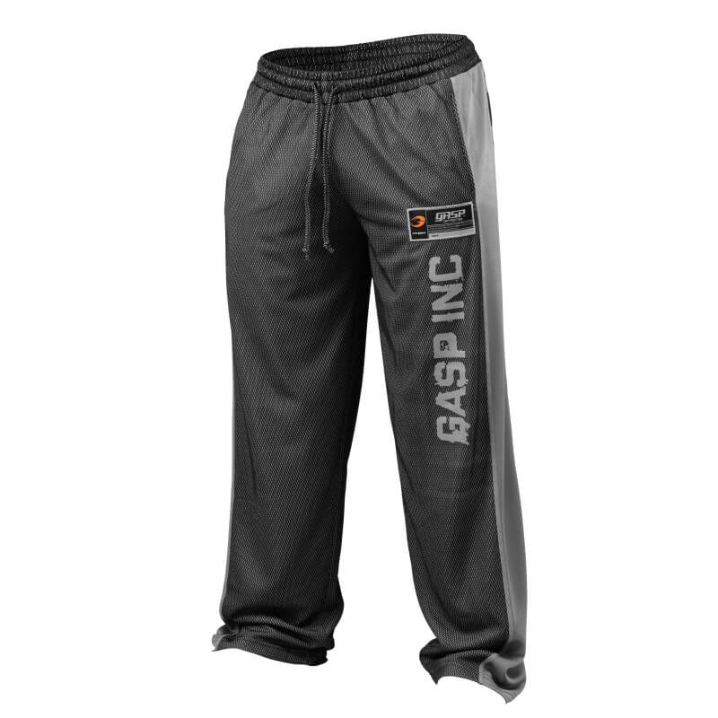 Sjekke No1 Mesh Pant, black/grey, GASP hos SportGymButikken.no