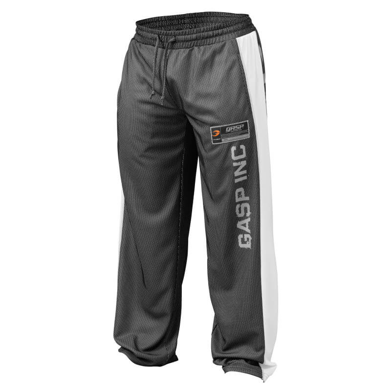 Sjekke No1 Mesh Pant, black/white, GASP hos SportGymButikken.no