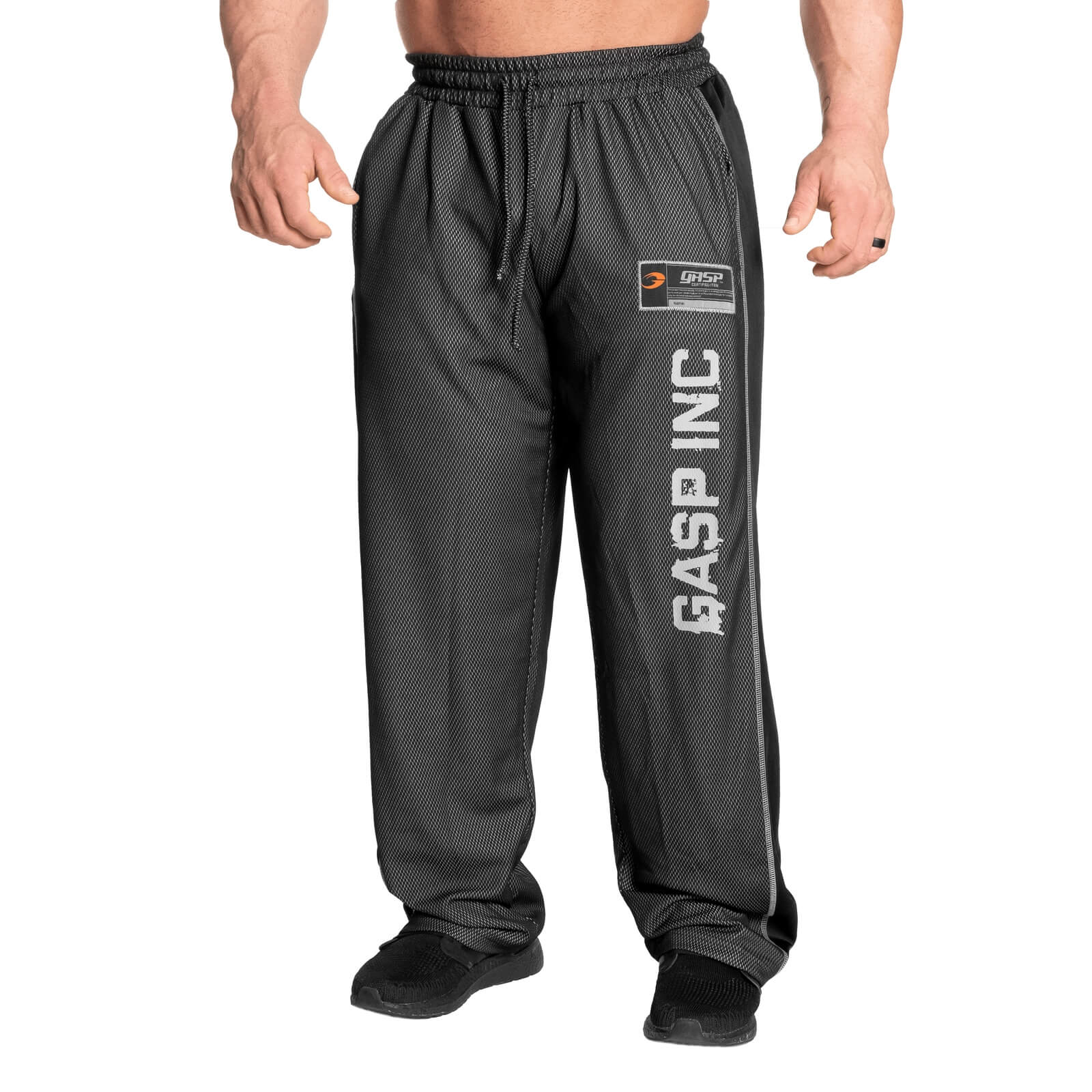 Sjekke No1 Mesh Pant, black, GASP hos SportGymButikken.no