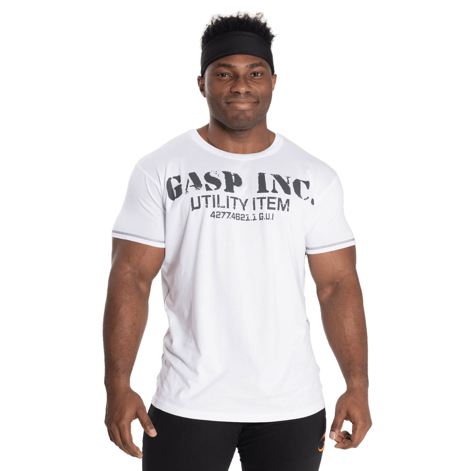 Sjekke Basic Utility Tee, white, GASP hos SportGymButikken.no