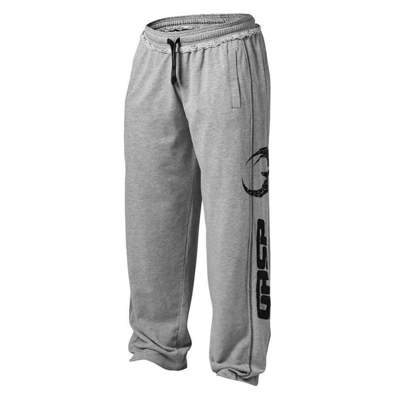 Sjekke Pro Gym Pant, grey melange, GASP hos SportGymButikken.no