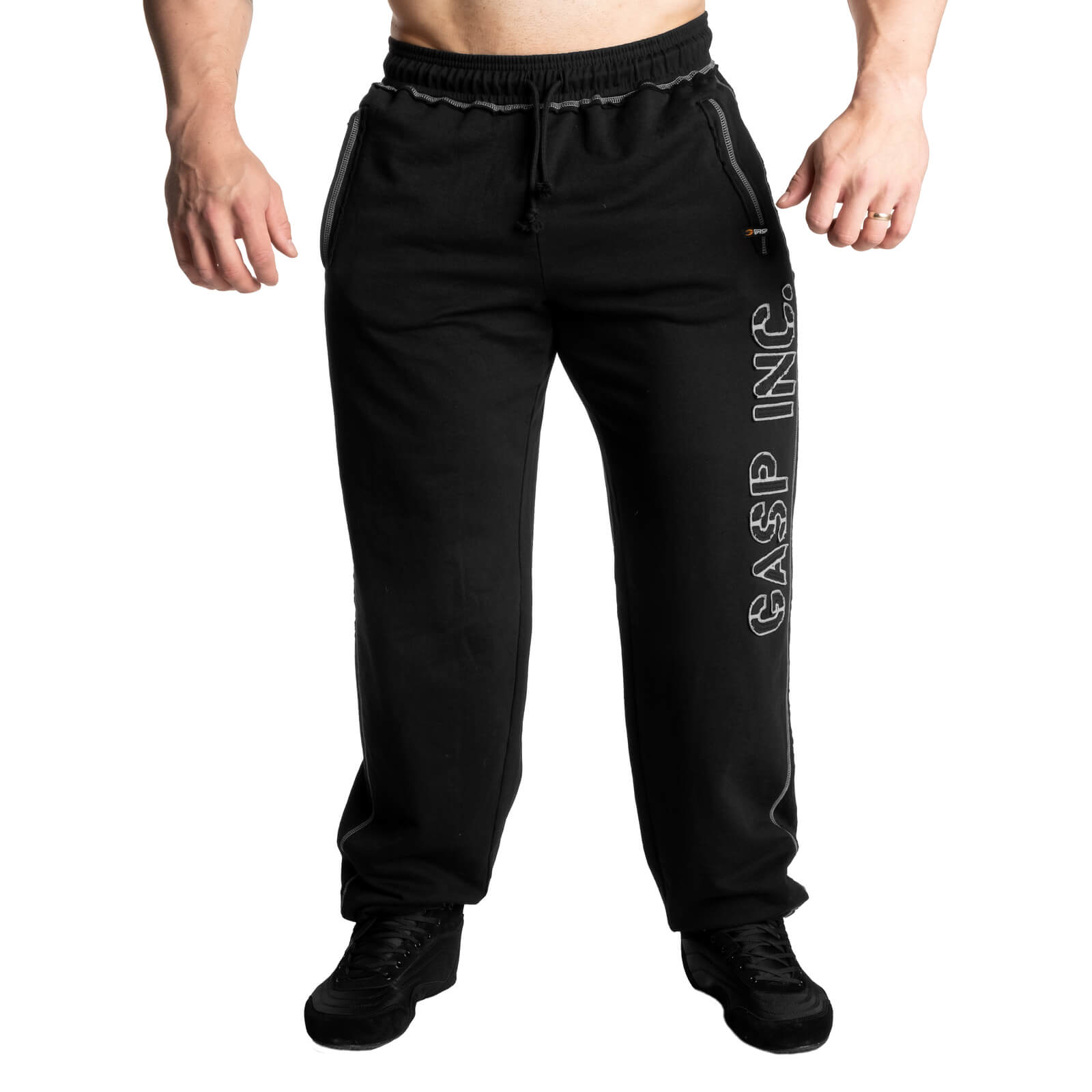 Sjekke Division Sweatpant, black, GASP hos SportGymButikken.no