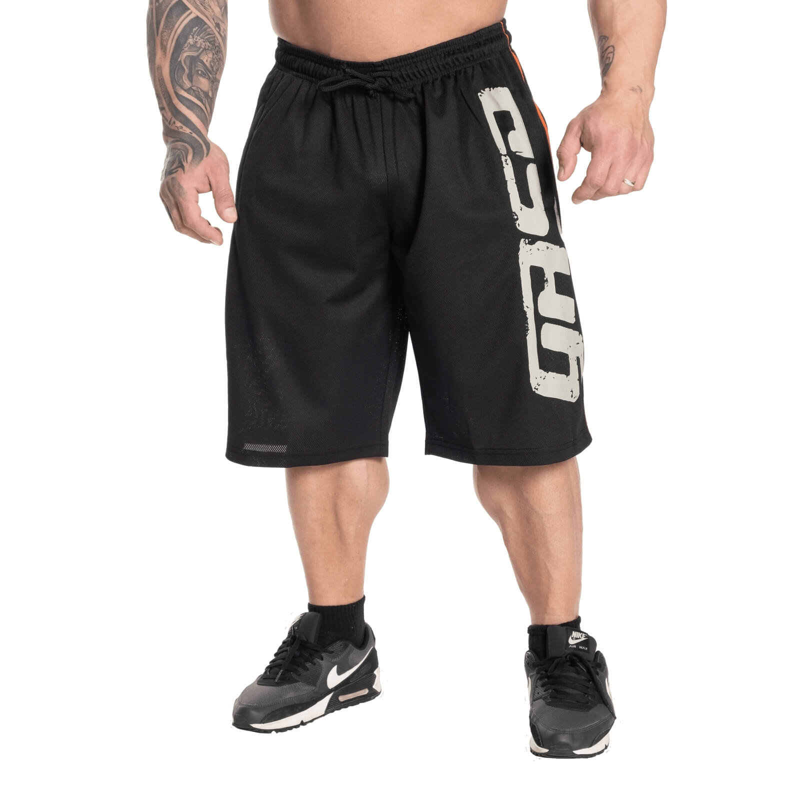 Sjekke Pro Mesh Shorts, black, GASP hos SportGymButikken.no