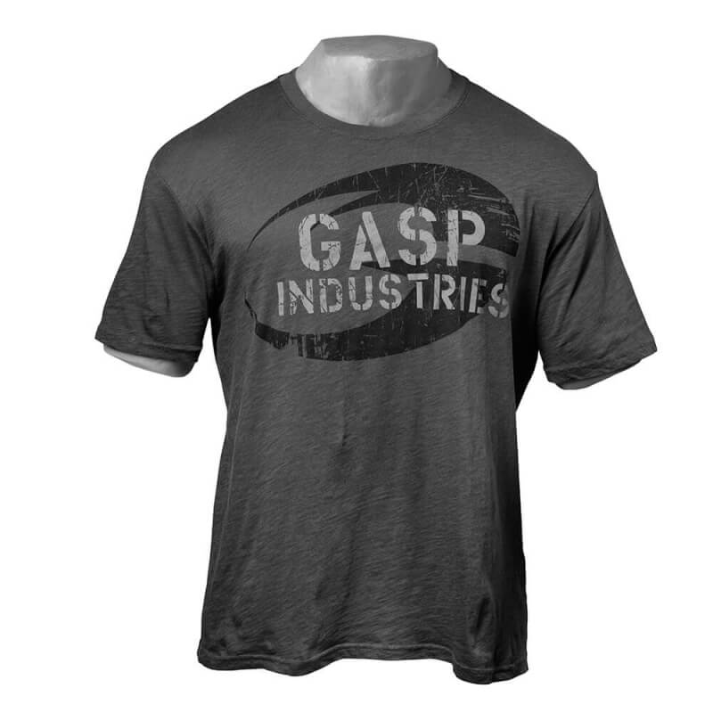 Sjekke Street Vintage Tee, dark grey, GASP hos SportGymButikken.no