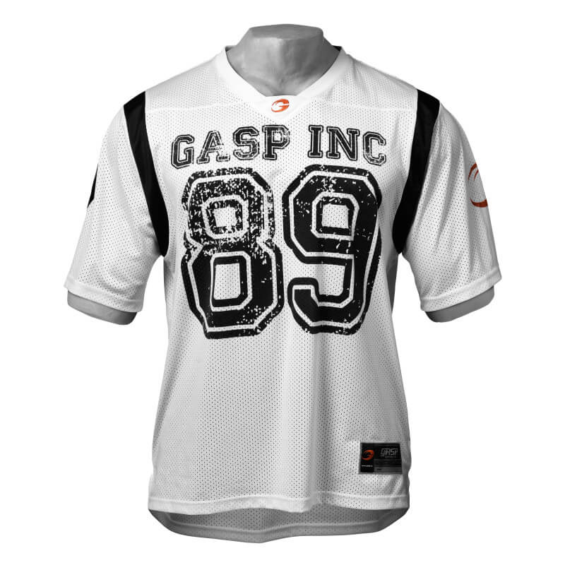 Sjekke GASP Football Jersey, white, GASP hos SportGymButikken.no