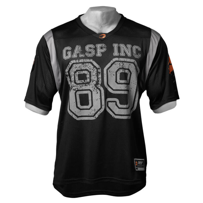 Sjekke GASP Football Jersey, black, GASP hos SportGymButikken.no