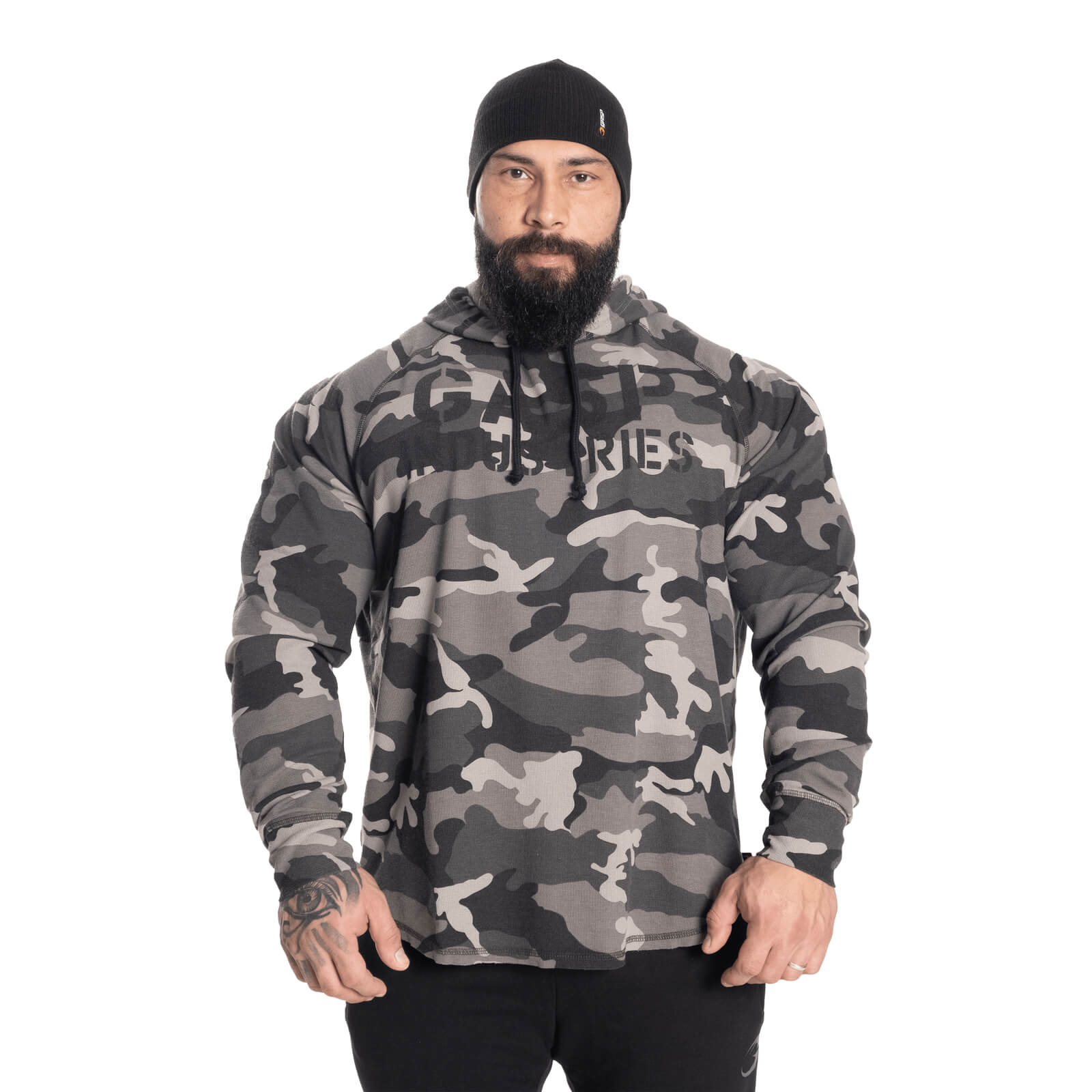 Sjekke L/S Thermal Hoodie, tactical camo, GASP hos SportGymButikken.no