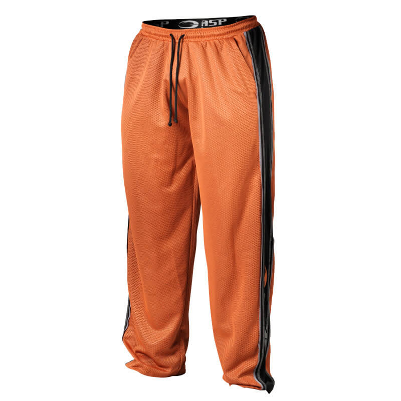 Sjekke Mesh Panel Pants, flame, GASP hos SportGymButikken.no