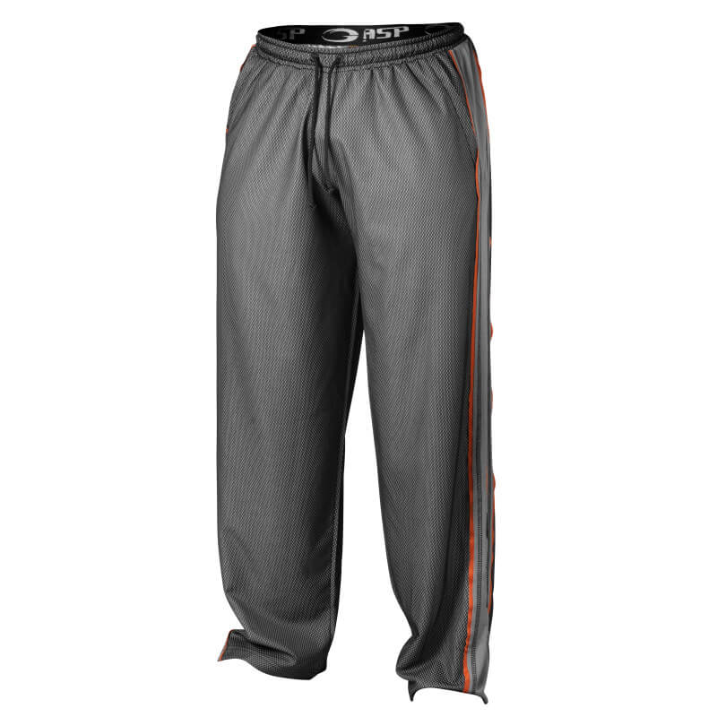 Sjekke Mesh Panel Pants, black, GASP hos SportGymButikken.no