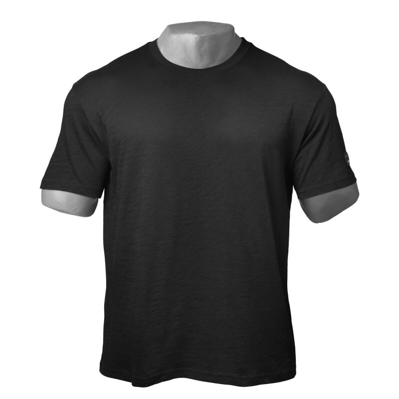 Sjekke Loose Tee, black, GASP hos SportGymButikken.no