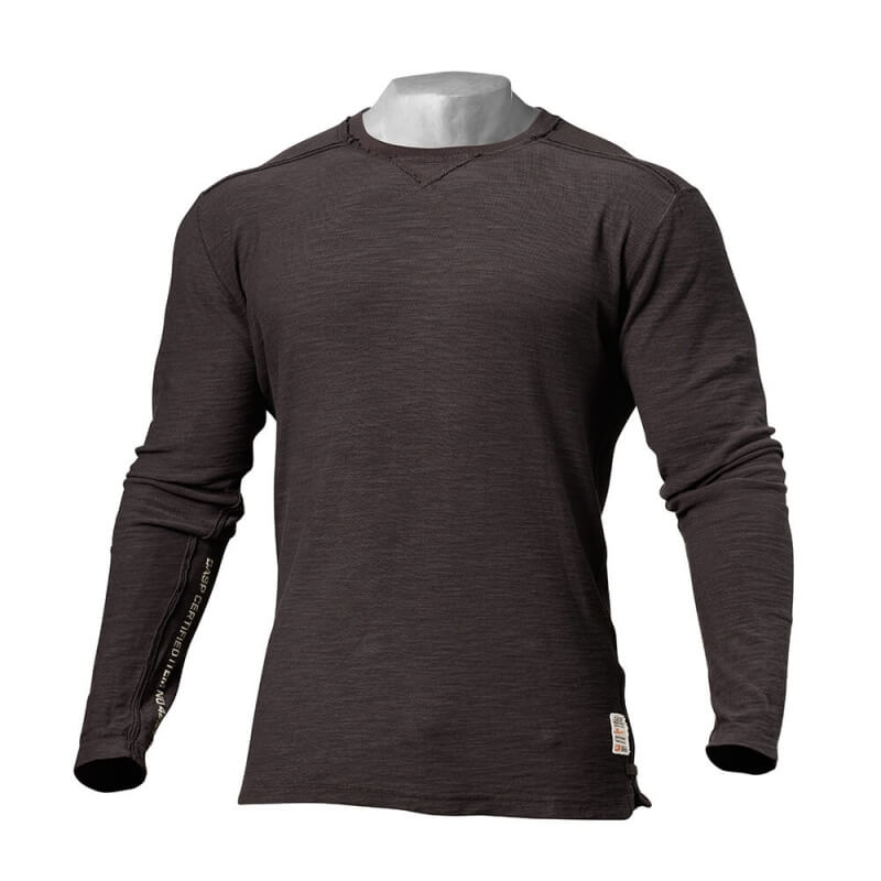 Sjekke Broad Street L/S, dark grey, GASP hos SportGymButikken.no