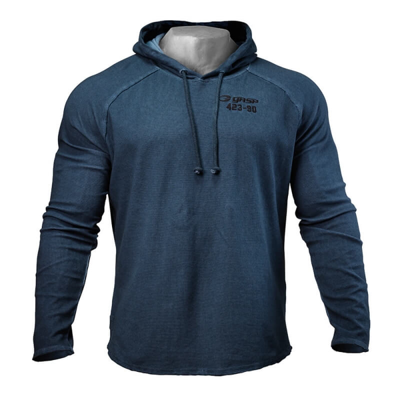 Sjekke Heritage Hood, petrol blue, GASP hos SportGymButikken.no