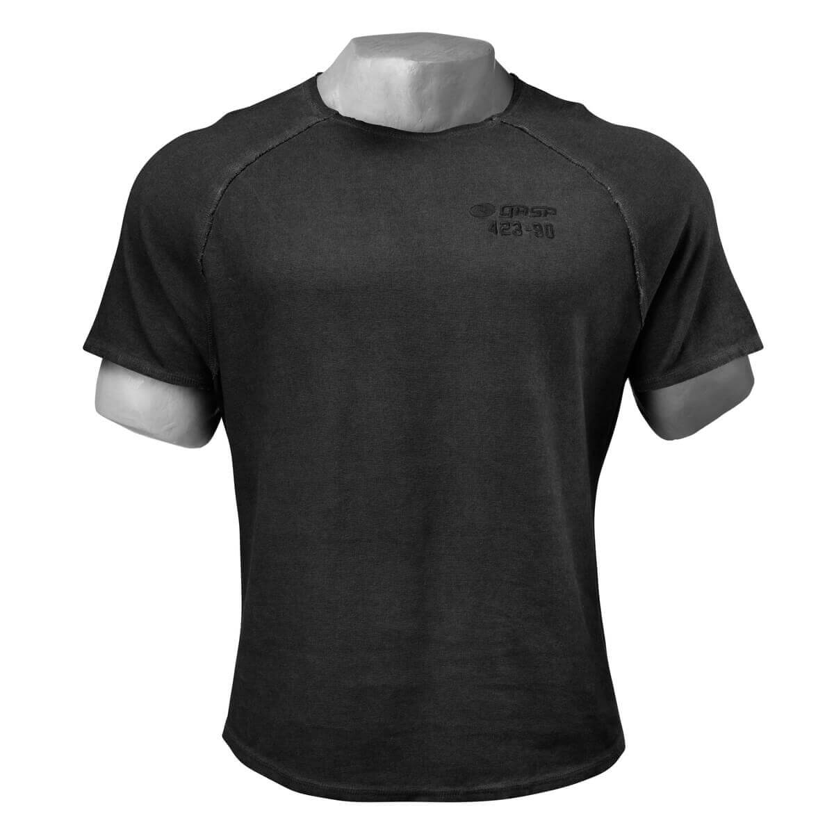 Sjekke Heritage Raglan Tee, wash black, GASP hos SportGymButikken.no