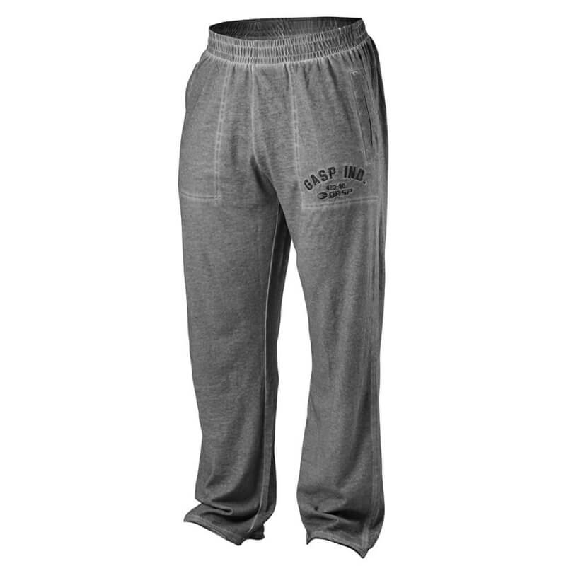 Sjekke Heritage Pants, grey melange, GASP hos SportGymButikken.no