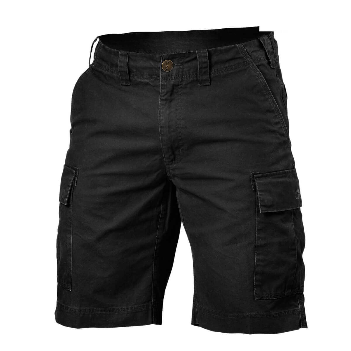 Sjekke Rough Cargo Shorts, wash black, GASP hos SportGymButikken.no