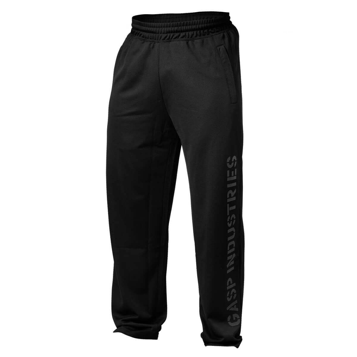 Sjekke Essential Mesh Pant, black, GASP hos SportGymButikken.no