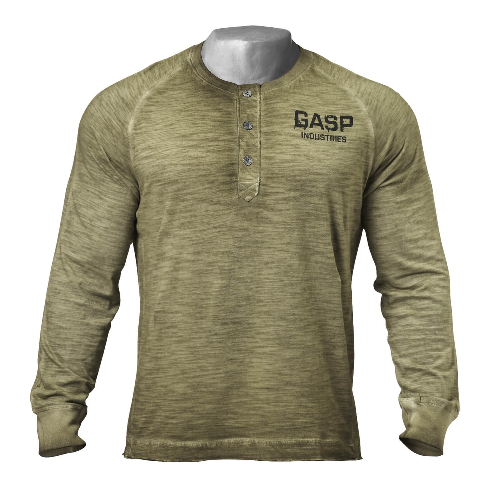 Sjekke The 27th Long Sleeve, military olive, GASP hos SportGymButikken.no