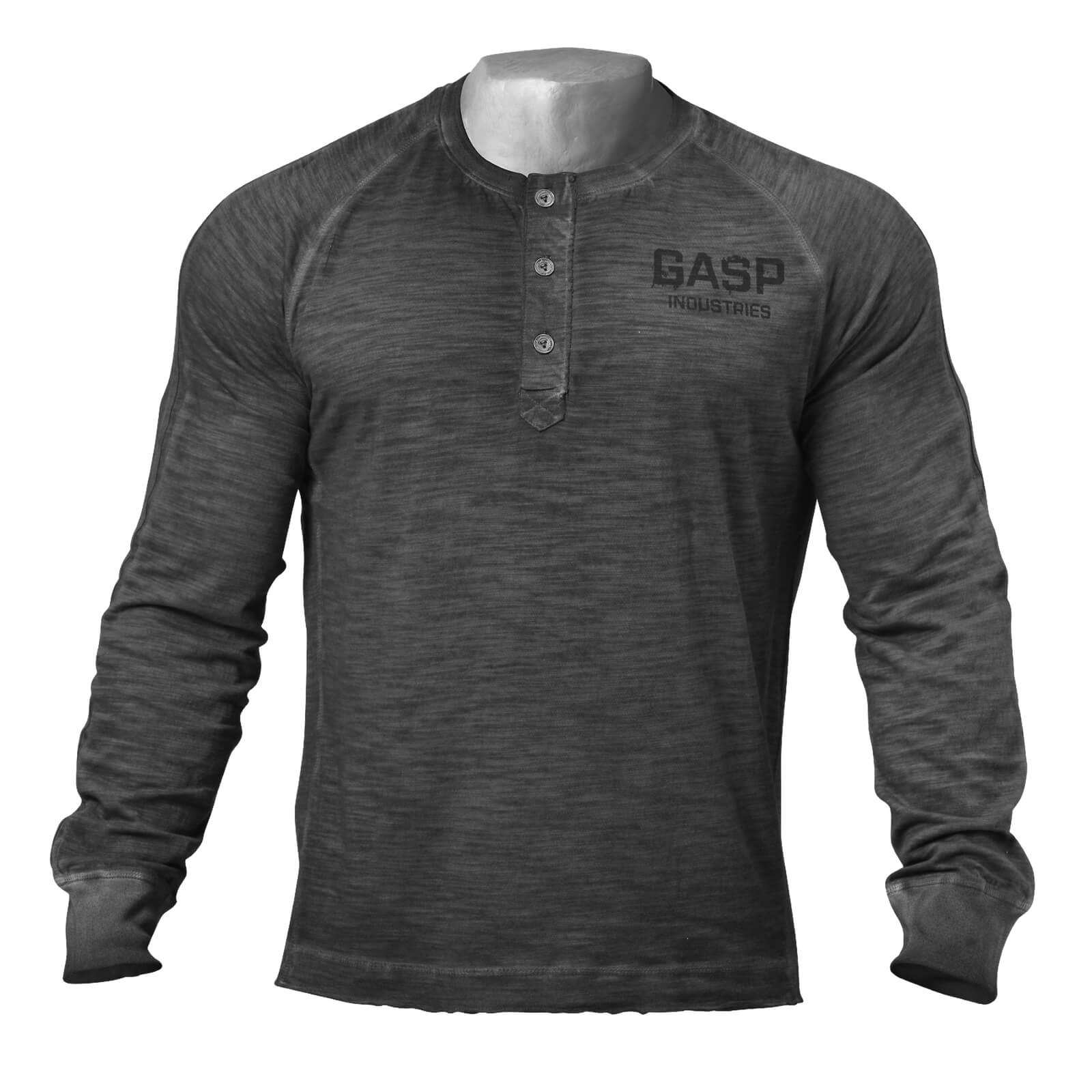 Sjekke The 27th Long Sleeve, dark grey, GASP hos SportGymButikken.no