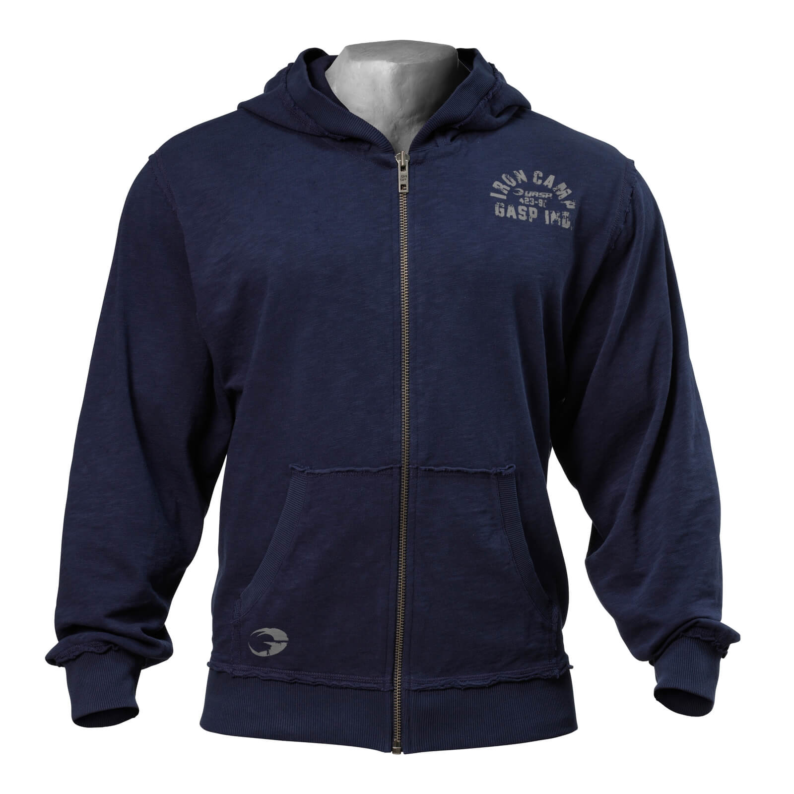 Sjekke Throwback Zip Hoodie, dark navy, GASP hos SportGymButikken.no