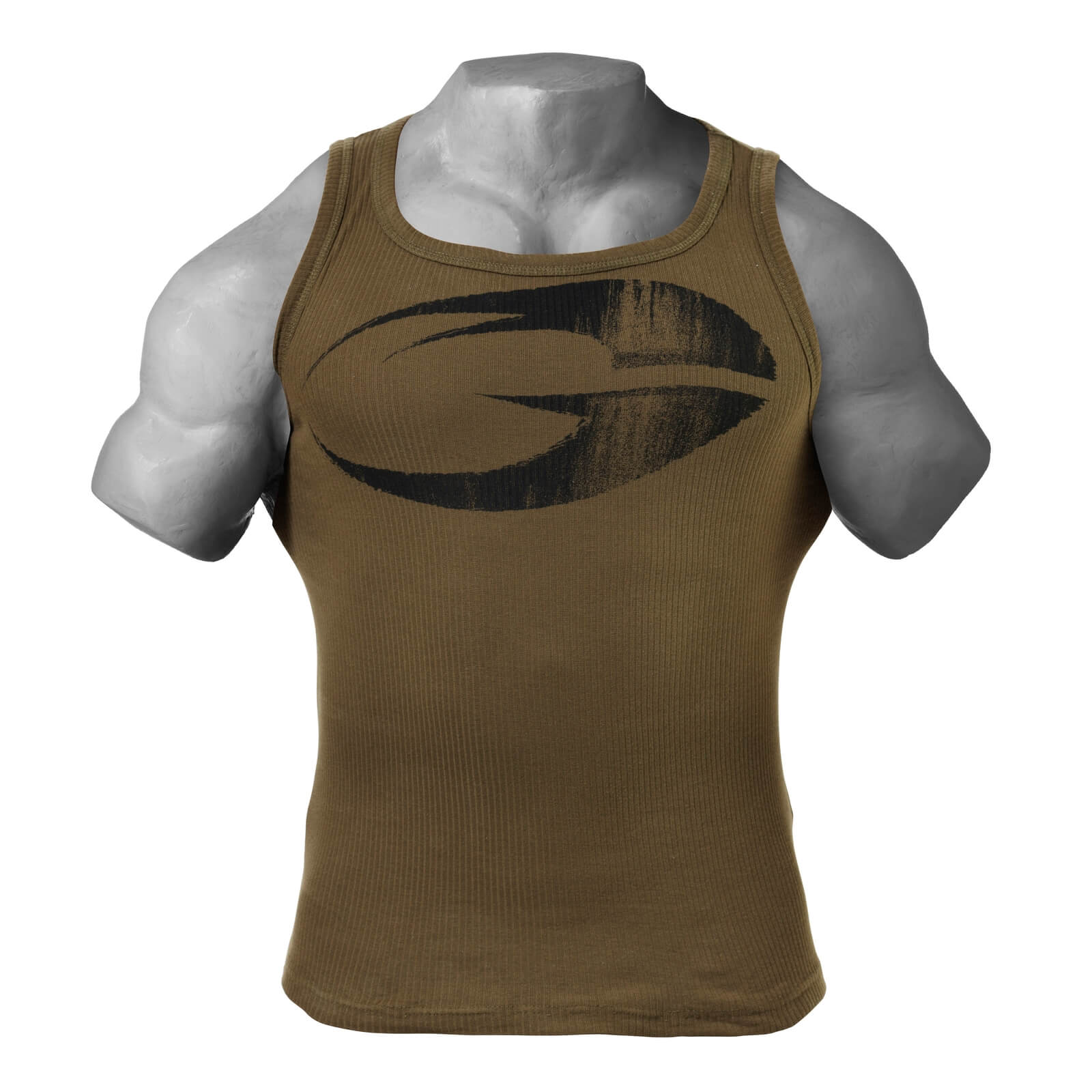 Sjekke Original Ribbed Tank, military olive, GASP hos SportGymButikken.no