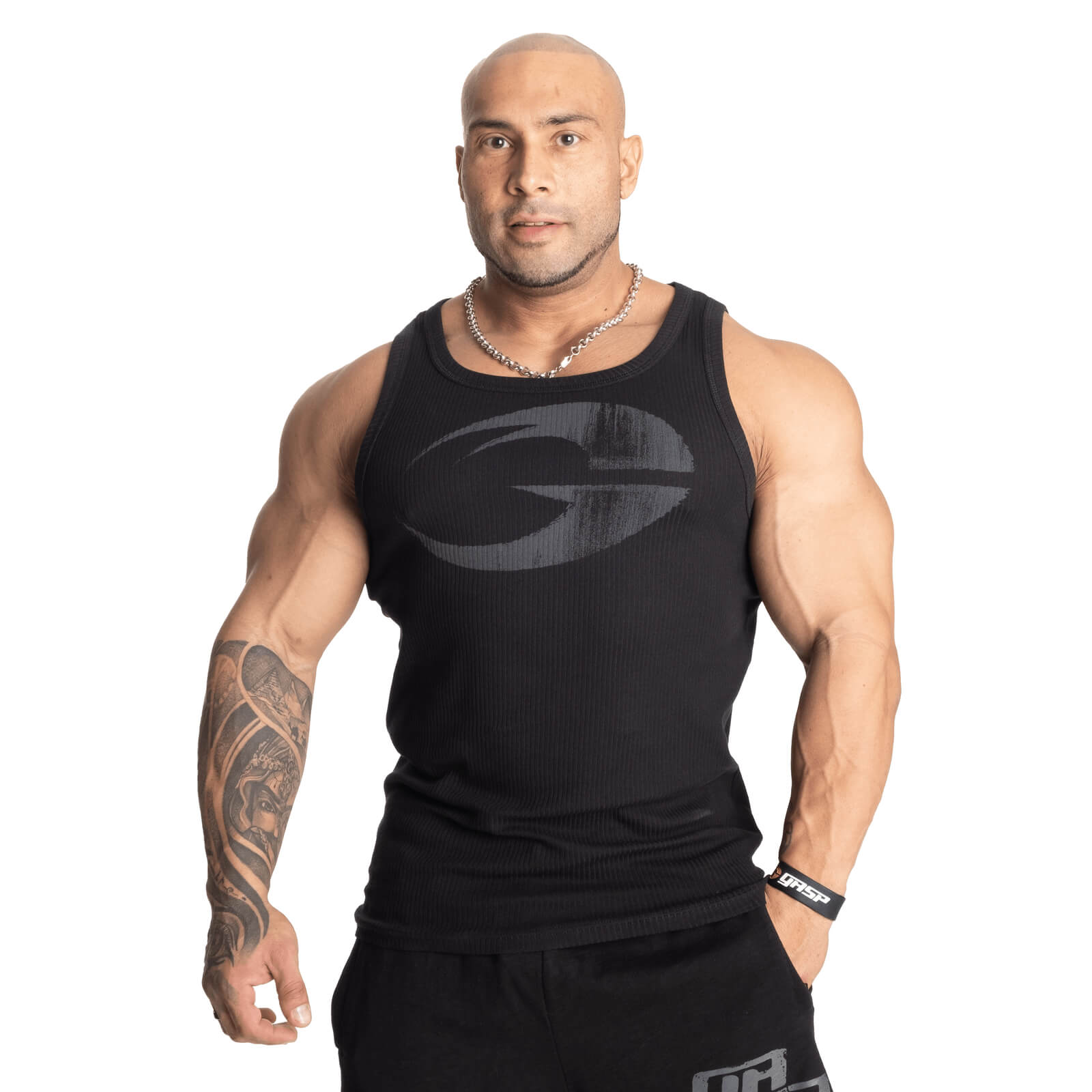 Original Ribbed Tank, black, GASP