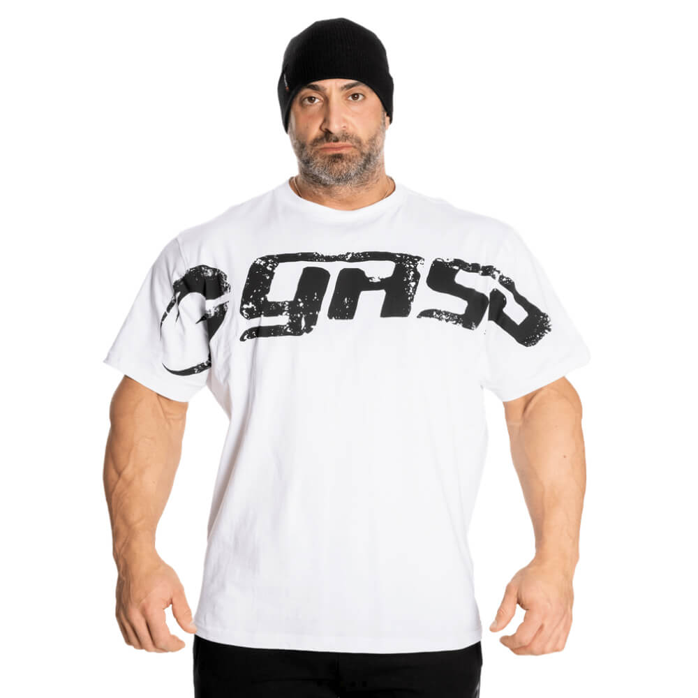 Sjekke Original Tee, white, GASP hos SportGymButikken.no