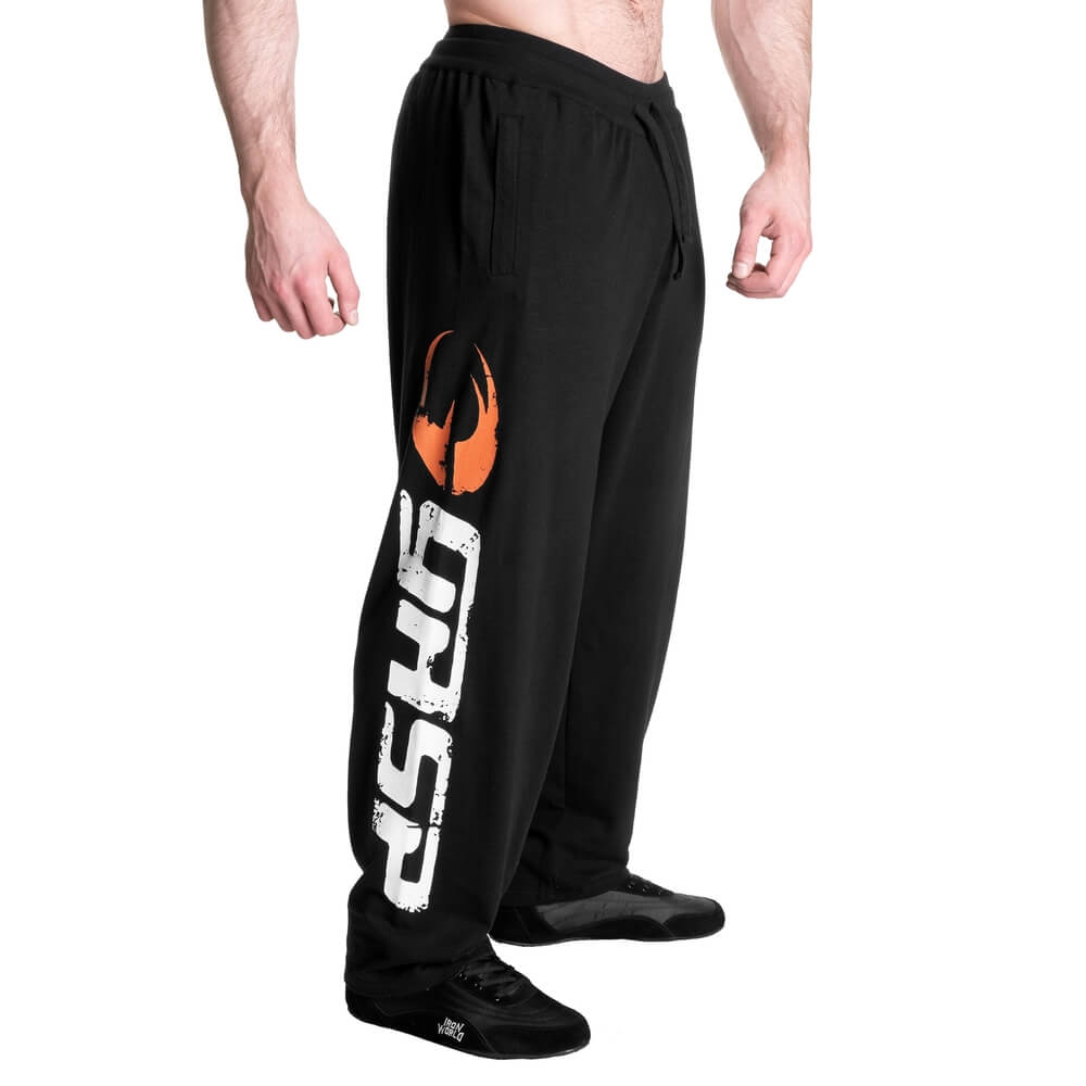 Sjekke GASP Sweatpants, black/white, GASP hos SportGymButikken.no