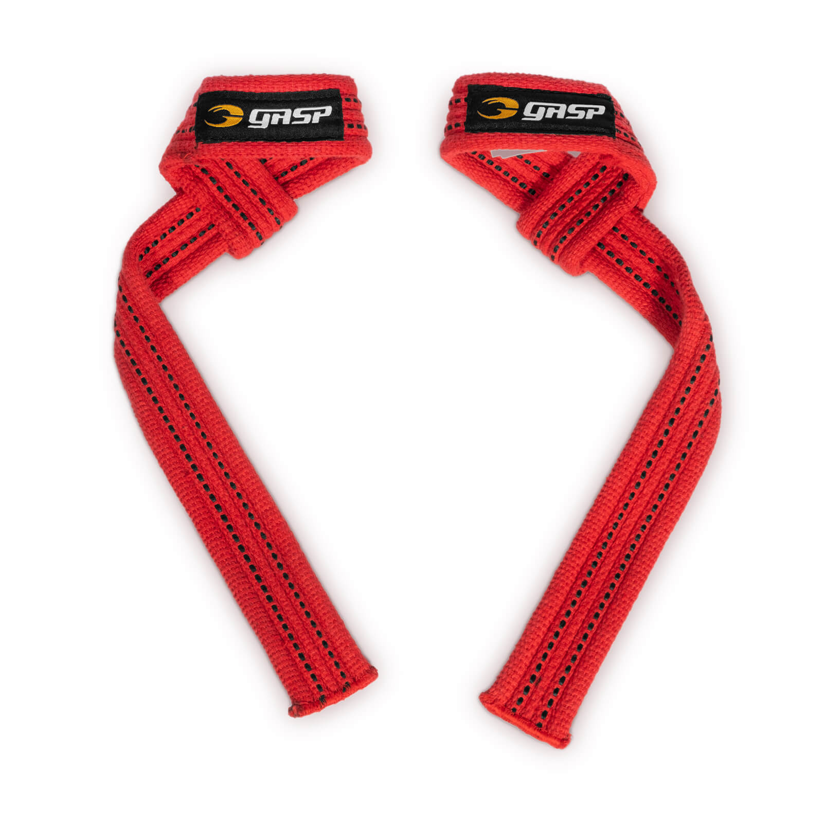 Sjekke GASP Lifting Straps, red/black, GASP hos SportGymButikken.no