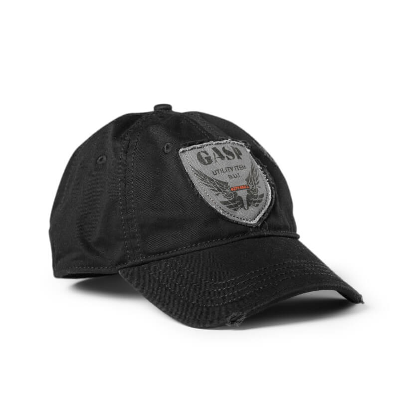 Sjekke Vintage Cap, black, GASP hos SportGymButikken.no