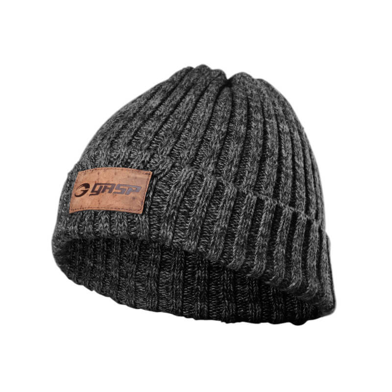 Sjekke Heavy Knitted Hat, metal, GASP hos SportGymButikken.no