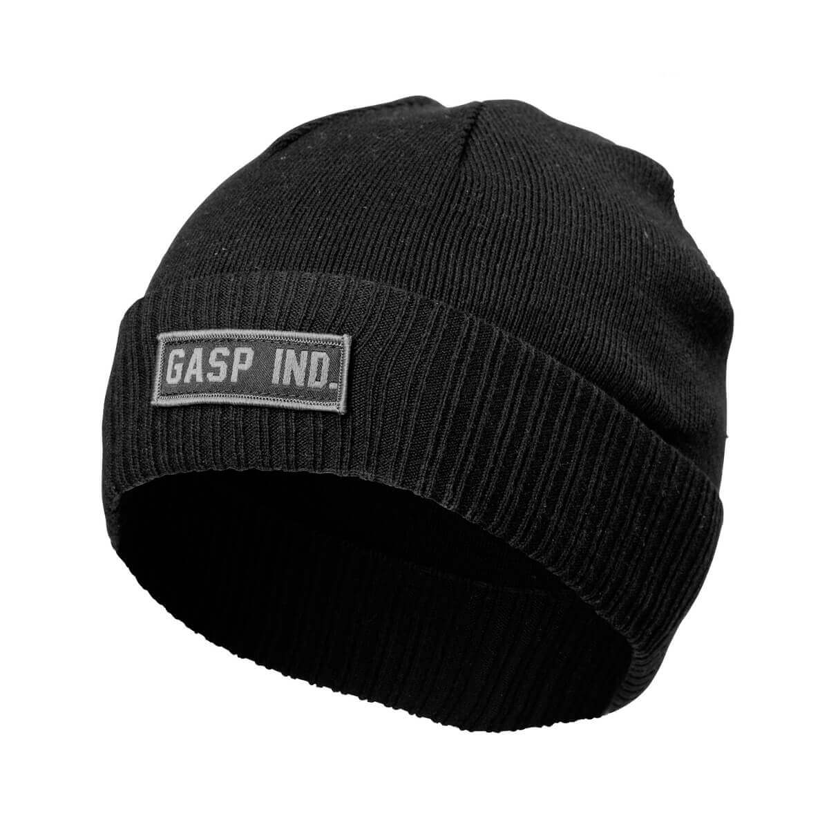 Sjekke Throwback Beanie, black, GASP hos SportGymButikken.no