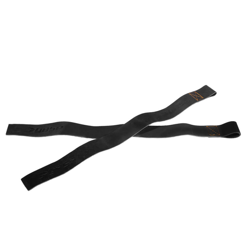 Sjekke GASP Leather Straps, black, GASP hos SportGymButikken.no