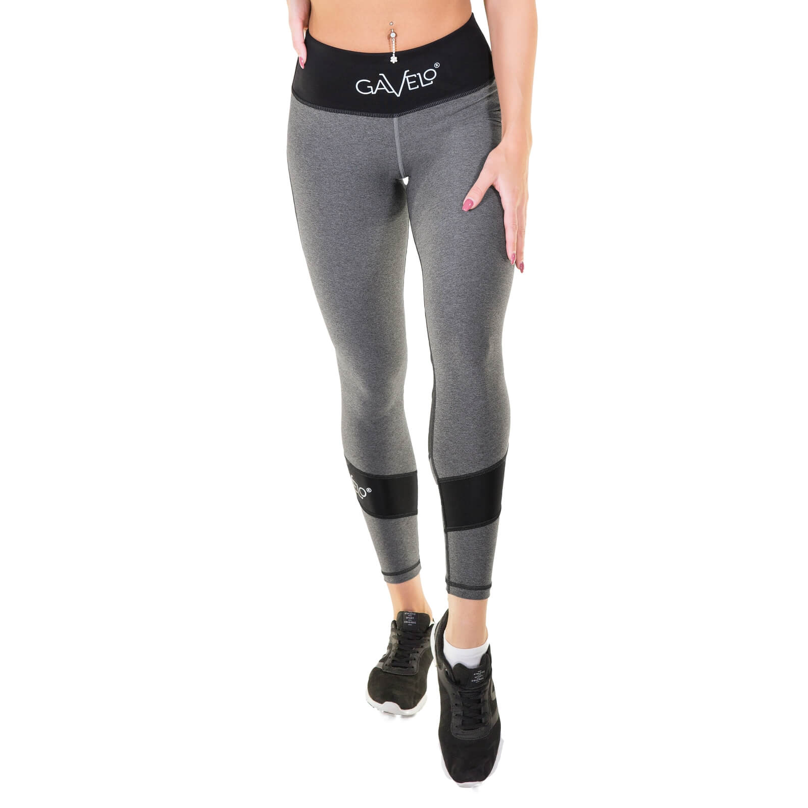 Sjekke Blackberry Swirl Tights, black/grey, Gavelo hos SportGymButikken.no