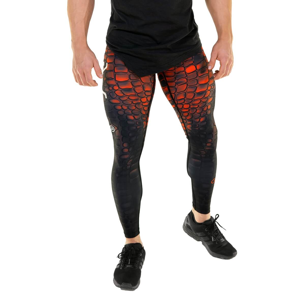 Sjekke Marvellizzard Tights, black/red, Gavelo hos SportGymButikken.no