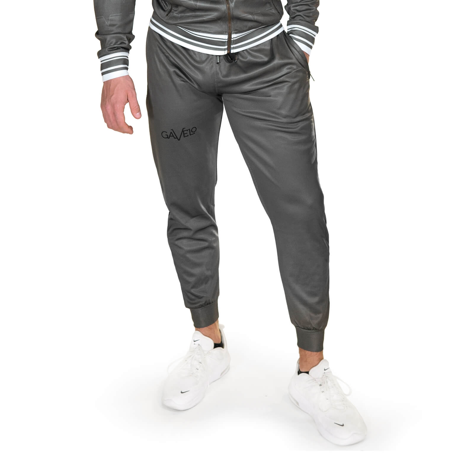 Sjekke Track Pants, carbon grey, Gavelo hos SportGymButikken.no