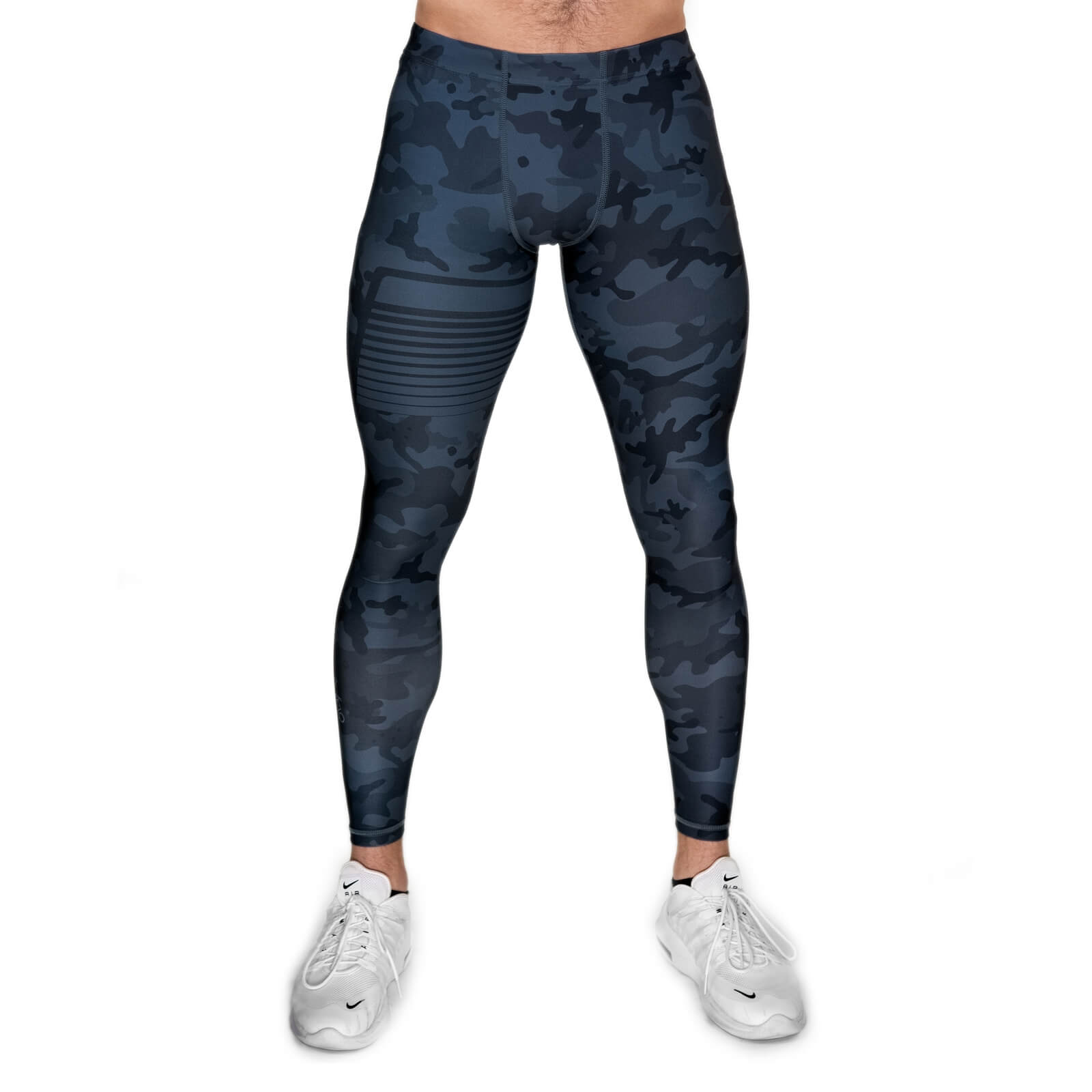 Sjekke Sniper Compression Tights, camo blue, Gavelo hos SportGymButikken.no