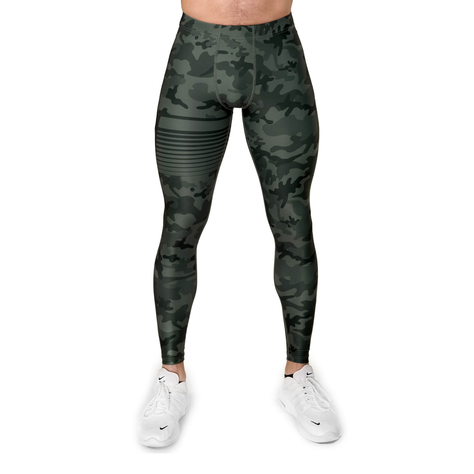 Sjekke Sniper Compression Tights, camo green, Gavelo hos SportGymButikken.no