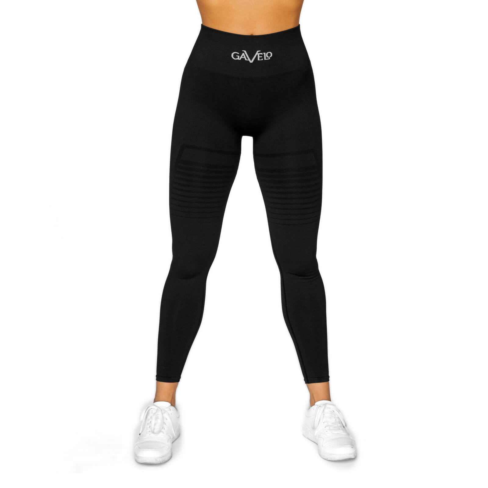 Sjekke Seamless Leggings, black, Gavelo hos SportGymButikken.no