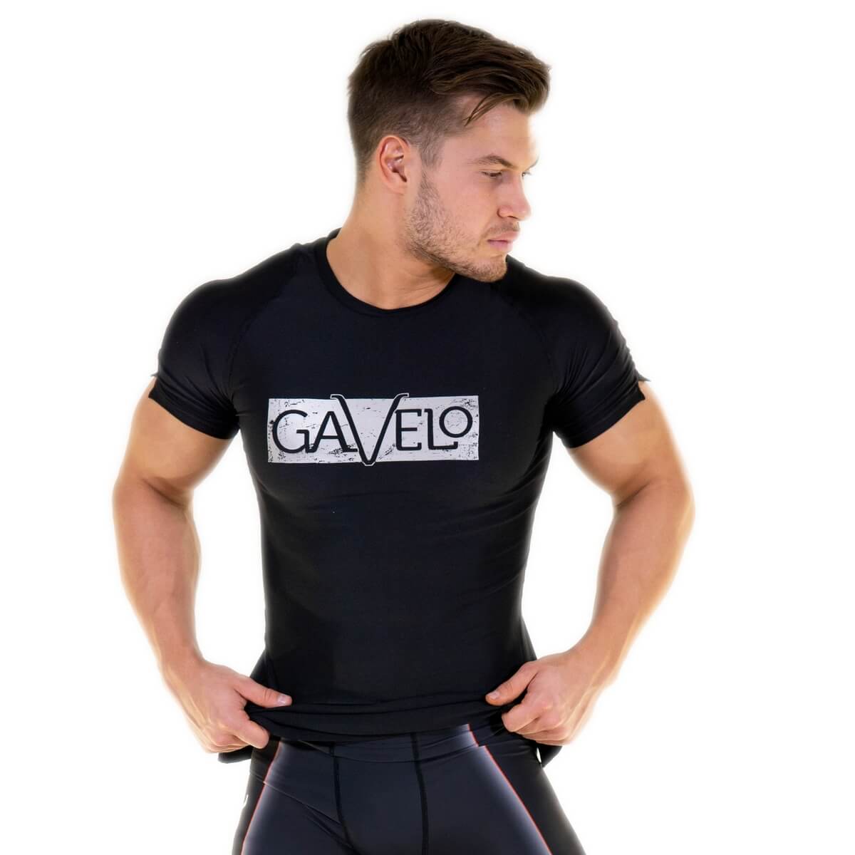 Sjekke Titan Rashguard T-shirt, black, Gavelo hos SportGymButikken.no