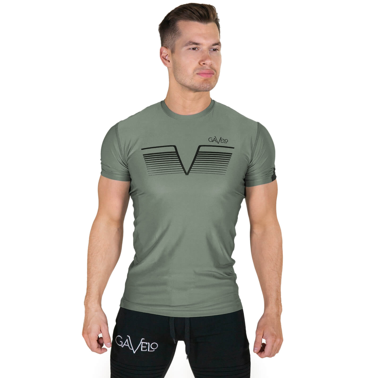 Sjekke Sniper Rashguard Tee, green, Gavelo hos SportGymButikken.no