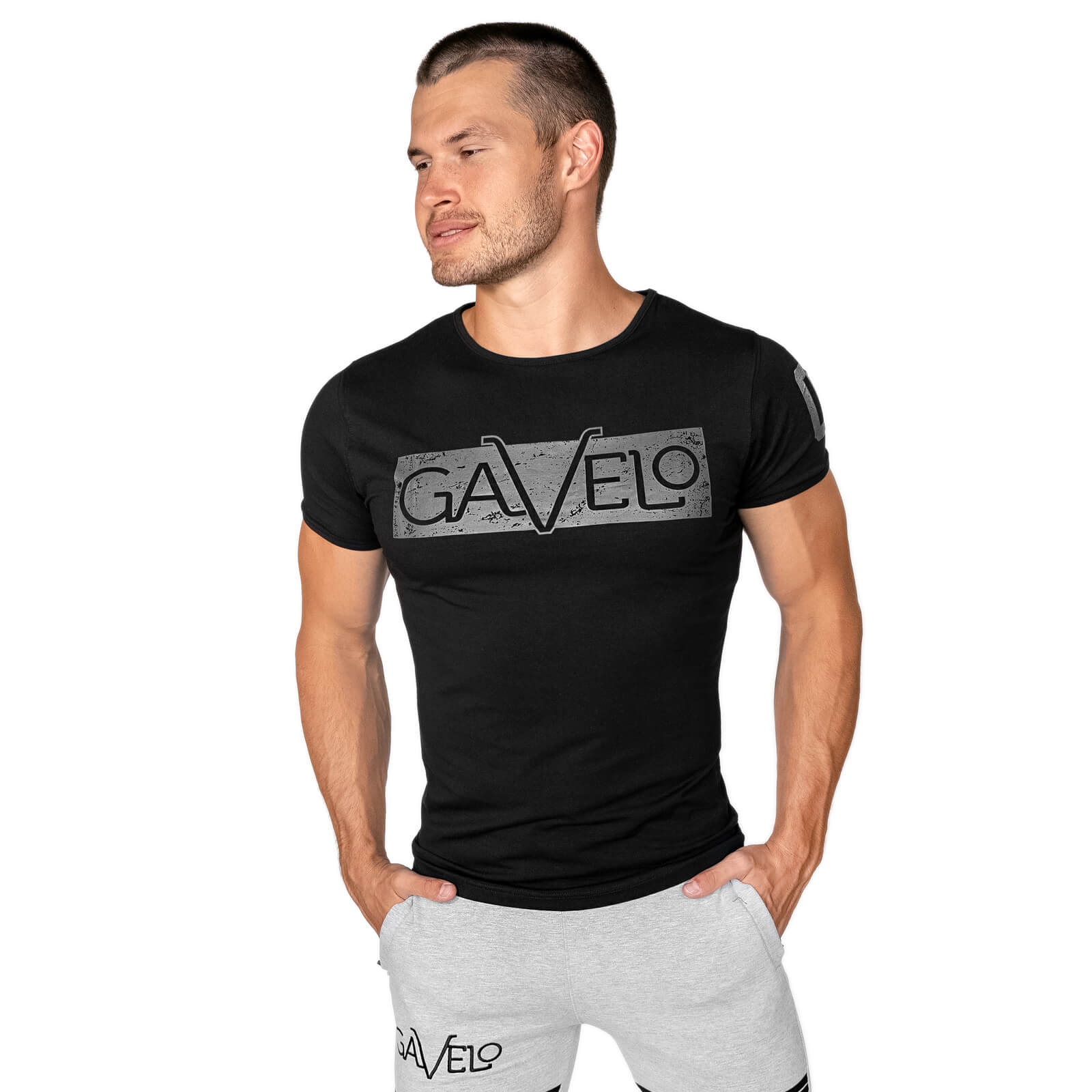 Sports Tee, space black, Gavelo