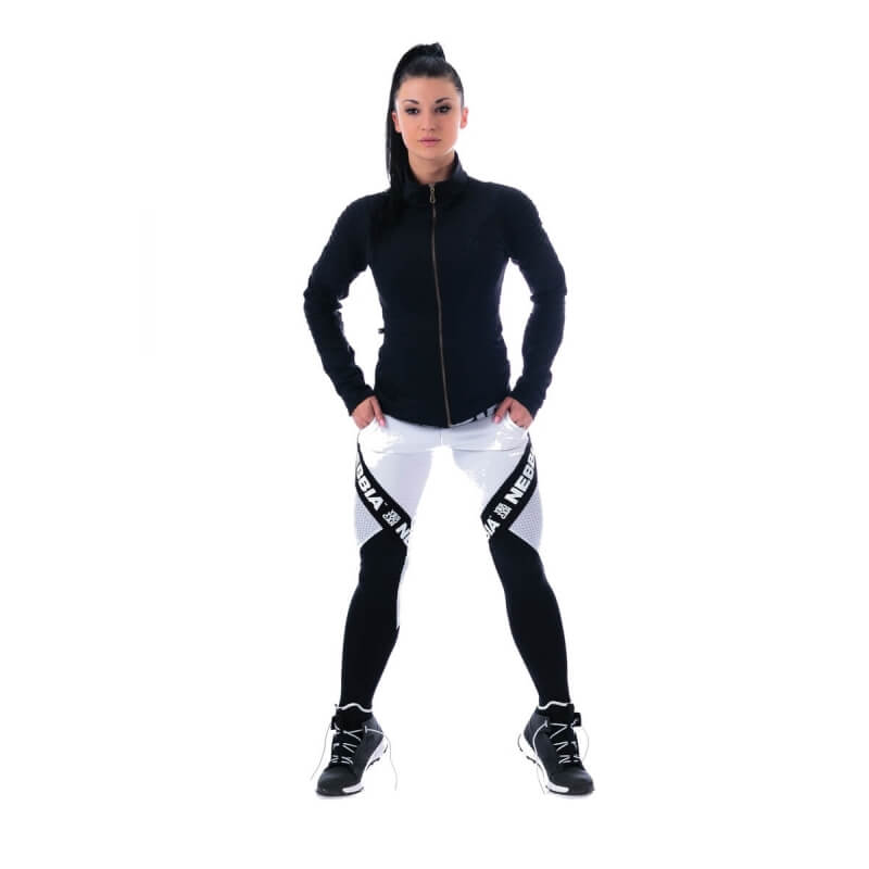 Sjekke Fitness Tights Combi, white, Nebbia hos SportGymButikken.no