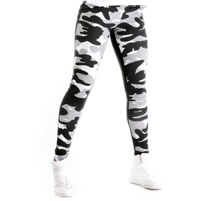 Sjekke Camo 2-Color Tights, grey camo, Nebbia hos SportGymButikken.no