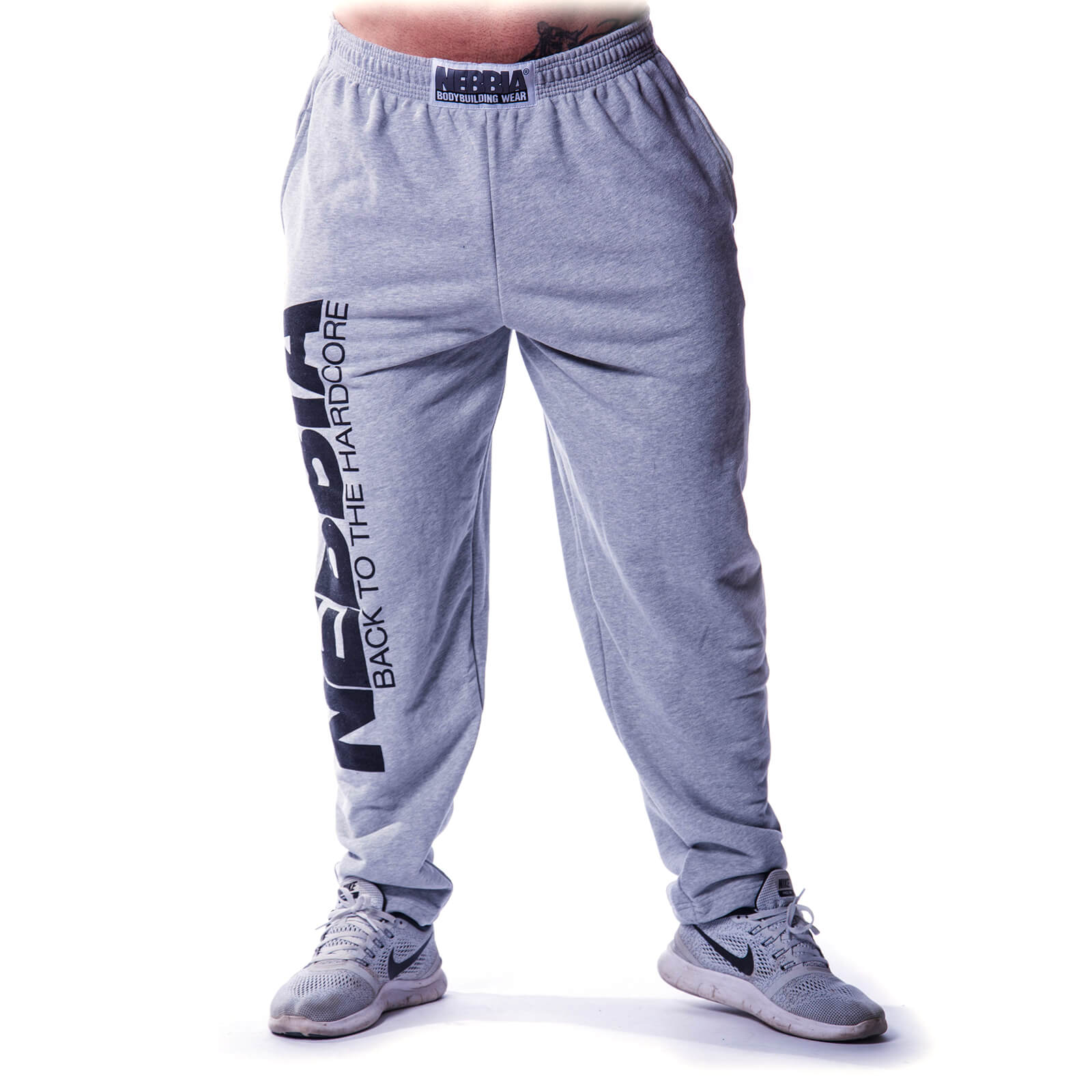 Sjekke Hardcore Fitness Sweatpants, grey, Nebbia hos SportGymButikken.no