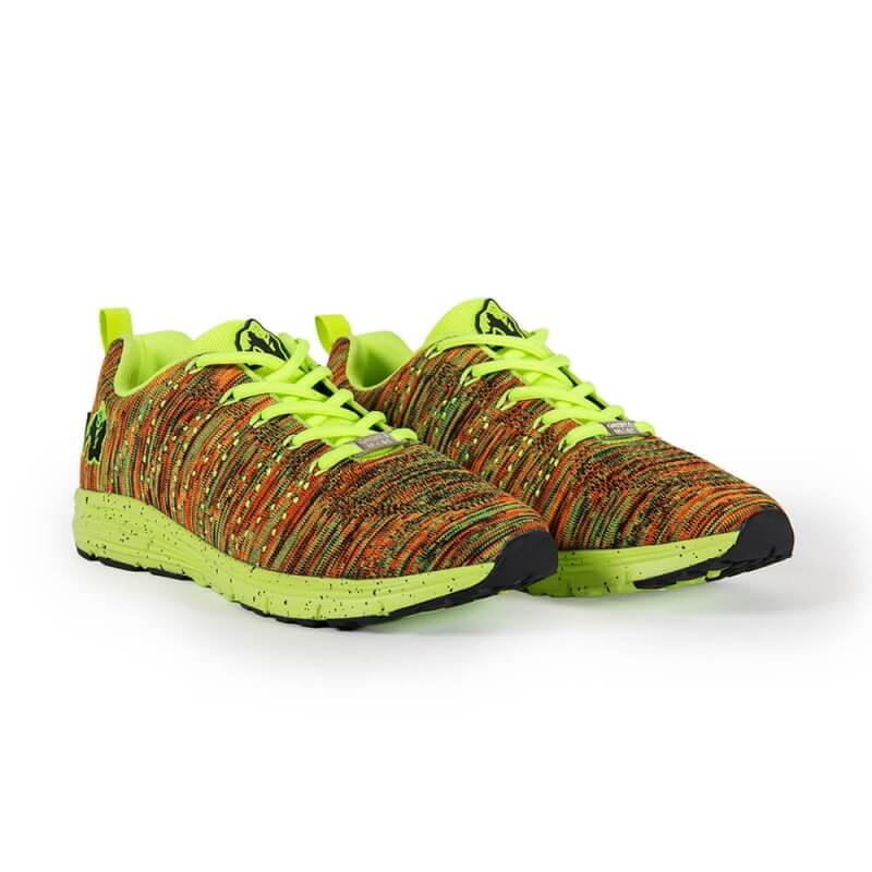 Sjekke Brooklyn Knitted Sneakers, neon mix, Gorilla Wear hos SportGymButikken.no