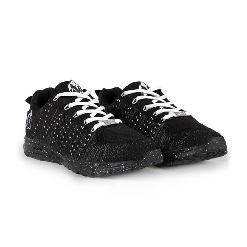 Sjekke Brooklyn Knitted Sneakers, black/white, Gorilla Wear hos SportGymButikken