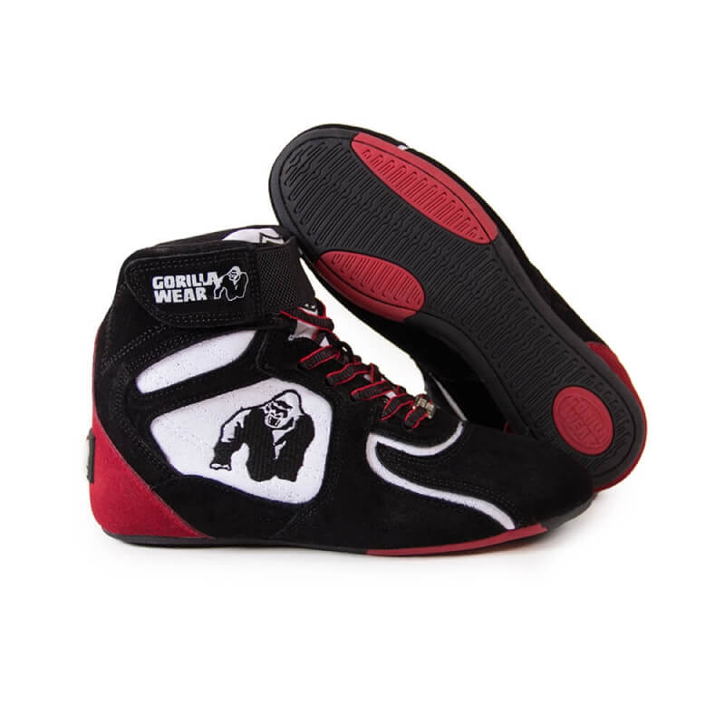 Sjekke Chicago High Tops LTD, black/white/red, Gorilla Wear hos SportGymButikken