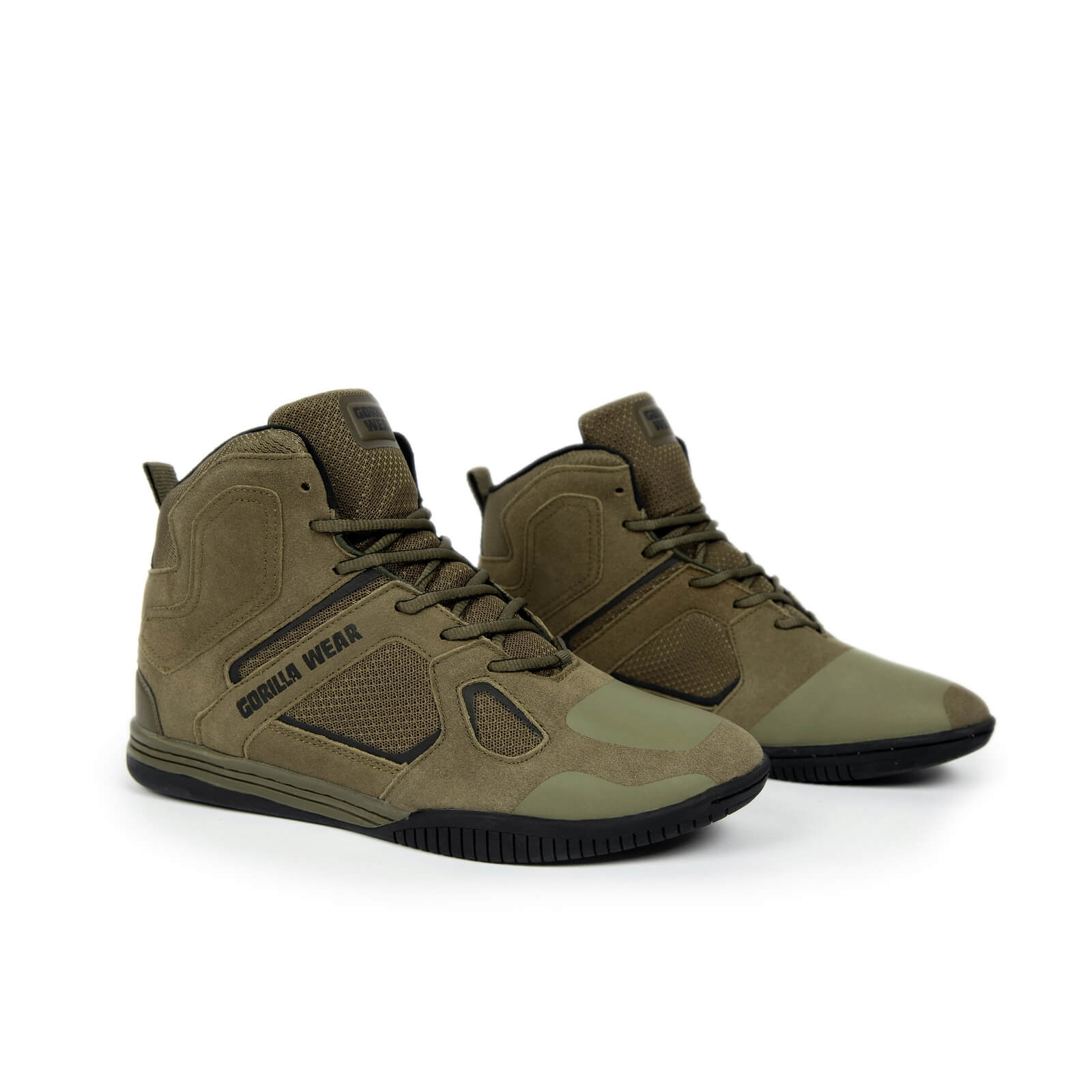 Sjekke Troy High Tops, army green, Gorilla Wear hos SportGymButikken.no