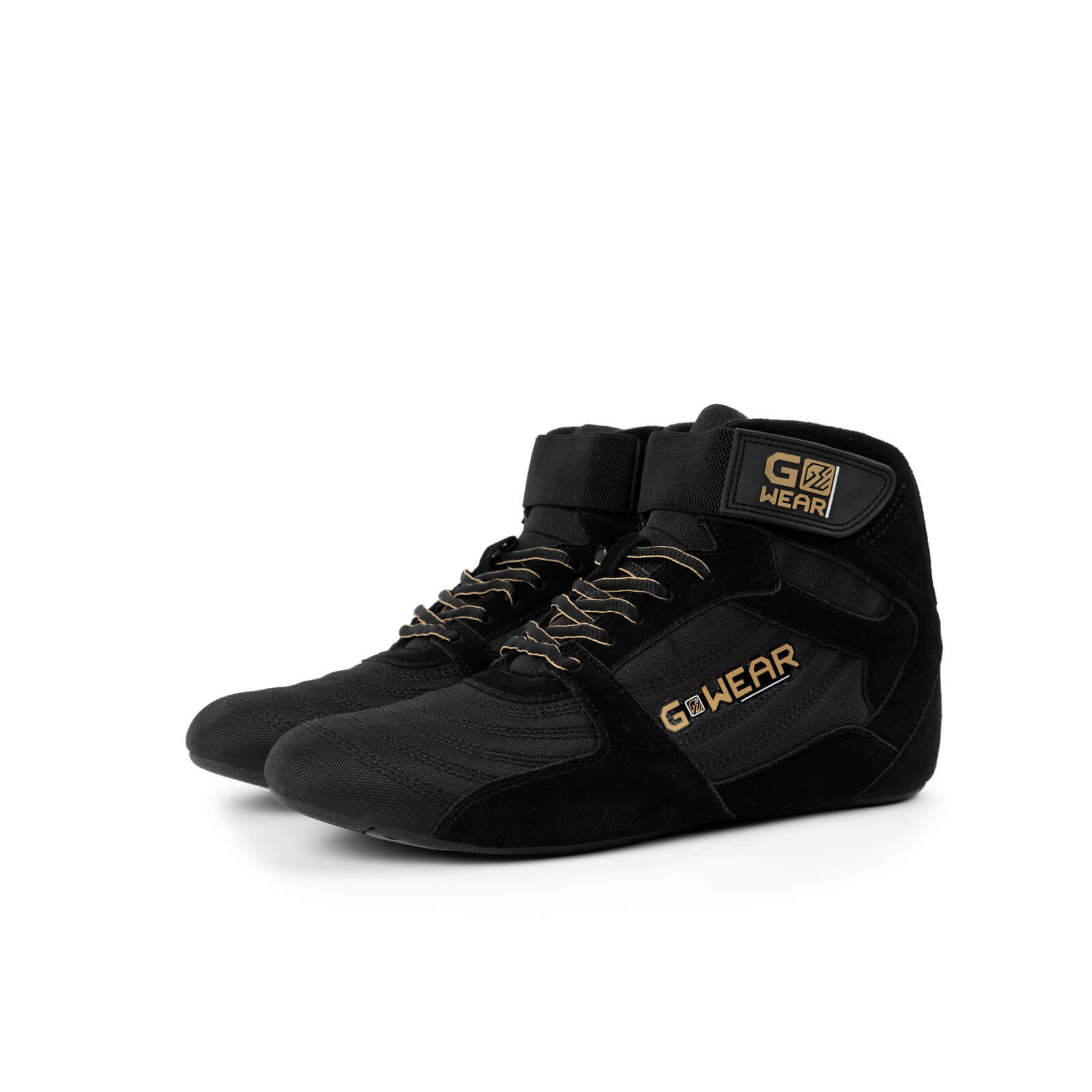 Sjekke Gwear Pro High Tops, black/gold, Gorilla Wear hos SportGymButikken.no